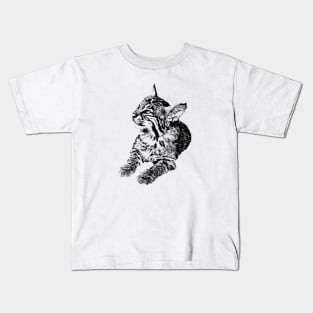 Bobcat cub Kids T-Shirt